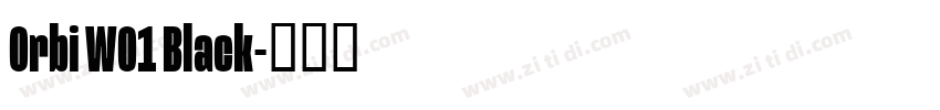 Orbi W01 Black字体转换